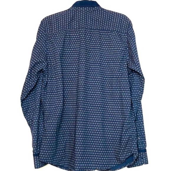 TRUE ROCK Mens Long Sleeve Button Down Shirt Large - Picture 2 of 5